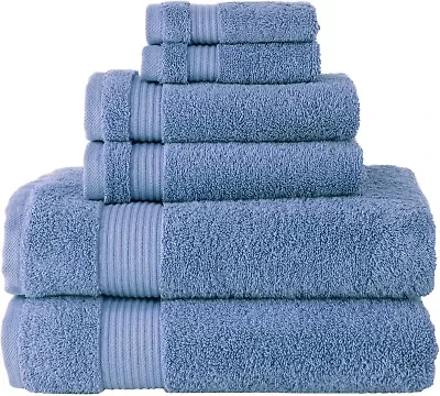 Amadeus 6 Pc Towel Set Gray