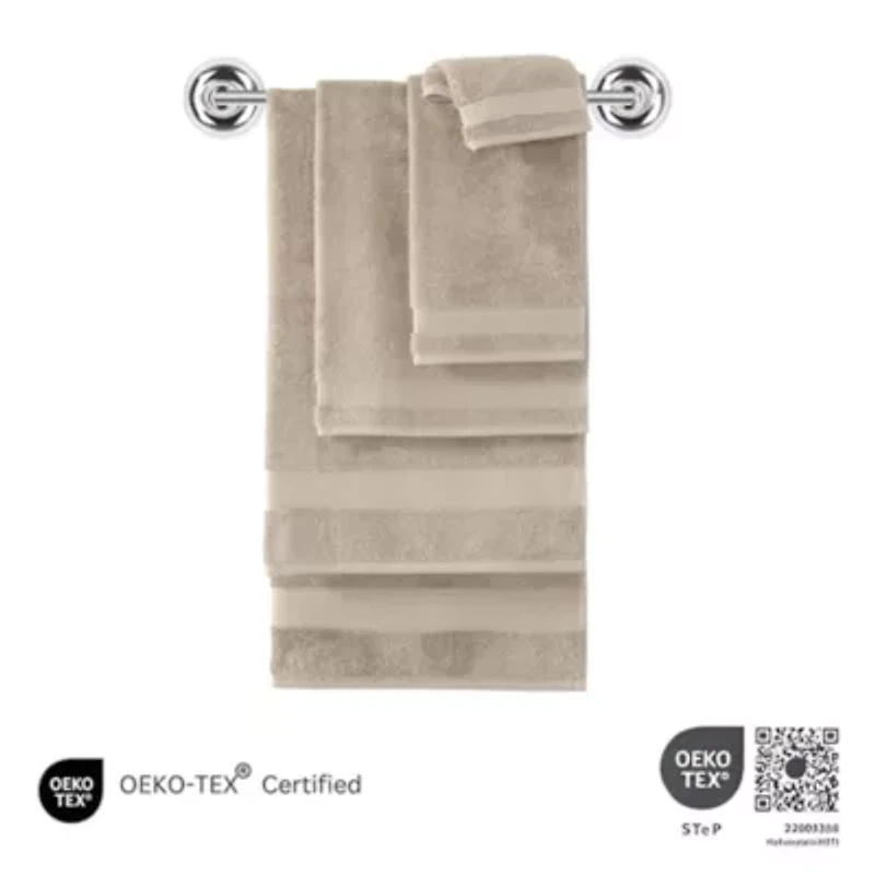 Amadeus 6 Pc Towel Set Stone