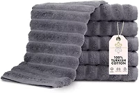 Brampton 6 Pc Washcloth 13X13:Gray