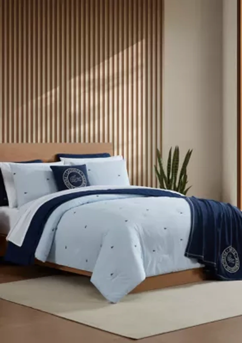 Pinstripe Croc Comforter Set
