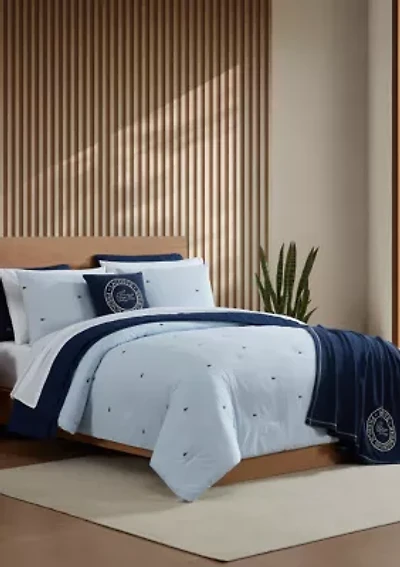 Pinstripe Croc Comforter Set