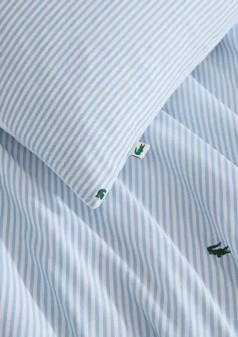 Pinstripe Croc Comforter Set