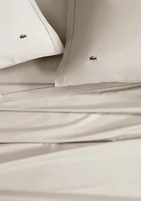 Lacoste Solid Percale Sheet Set