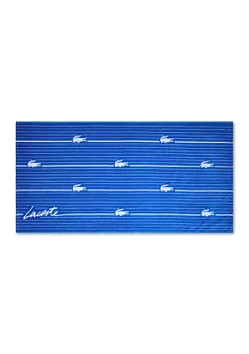 Lacoste Croc Shirting Beach Towel