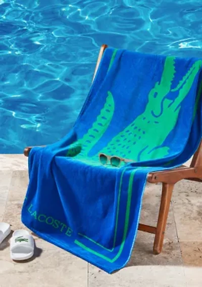 Lacoste Frame Croc Beach Towel