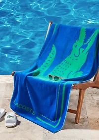 Lacoste Frame Croc Beach Towel