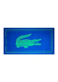 Lacoste Frame Croc Beach Towel
