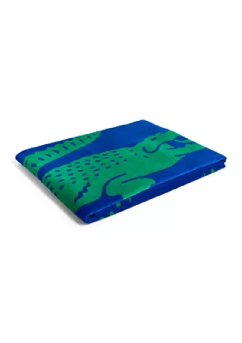 Lacoste Frame Croc Beach Towel