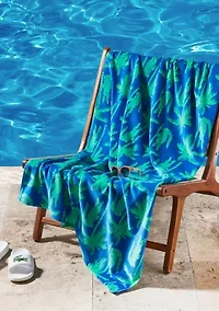 Lacoste Allover Croc Palm Beach Towel
