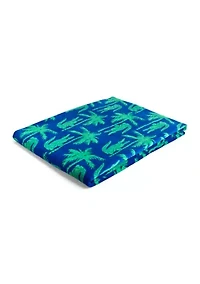 Lacoste Allover Croc Palm Beach Towel