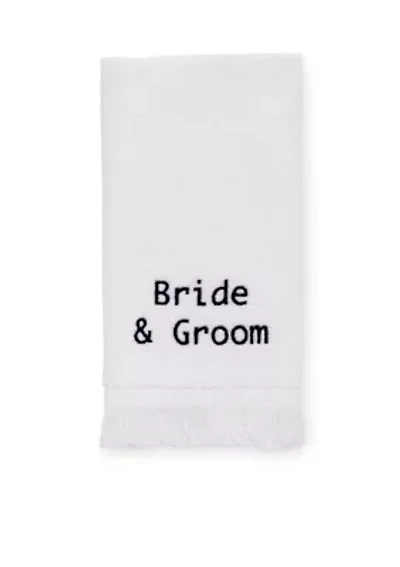 Bride & Groom Fingertip Towel