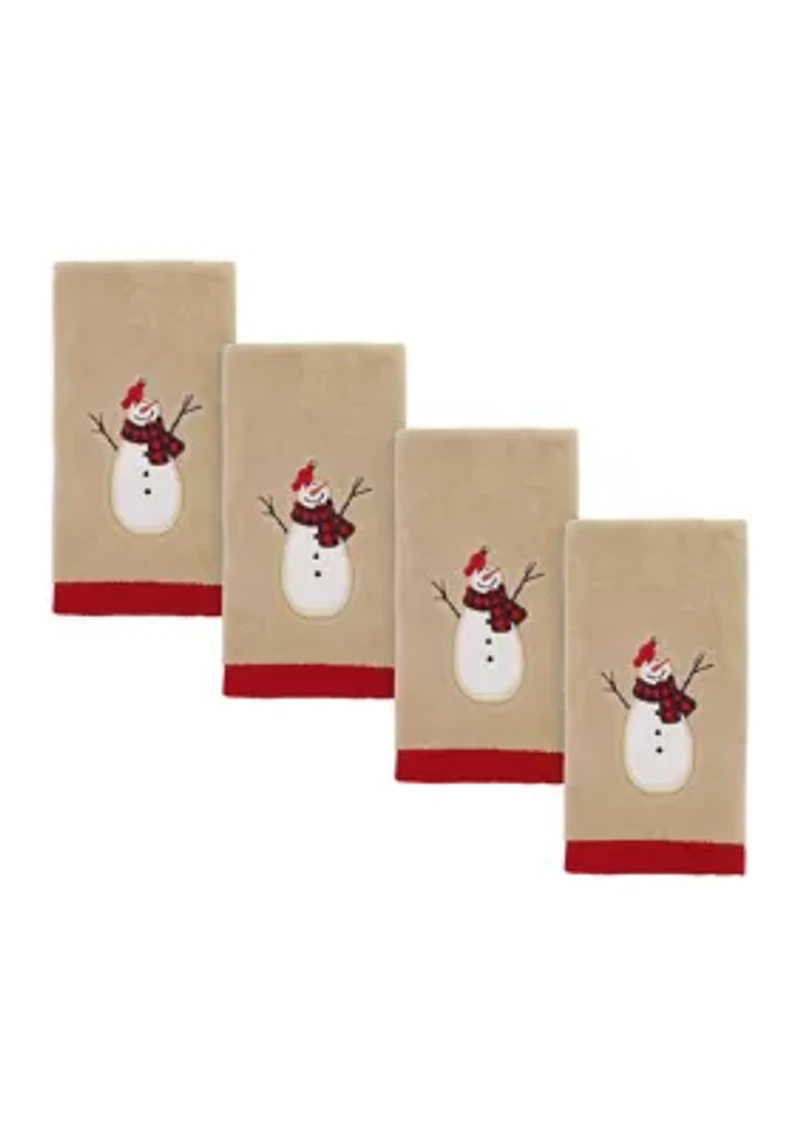 Snowmen Gathering 4 Fingertip Set