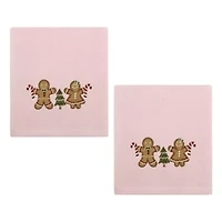 Gingerbread People 2-Pack Hand Towel Set