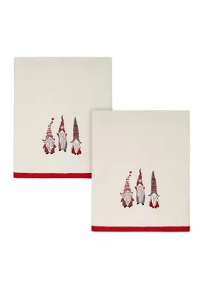 Christmas Gnomes 2 Bath Towel Set