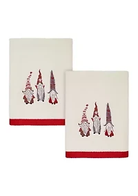 Christmas Gnomes 2 Hand Towel Set
