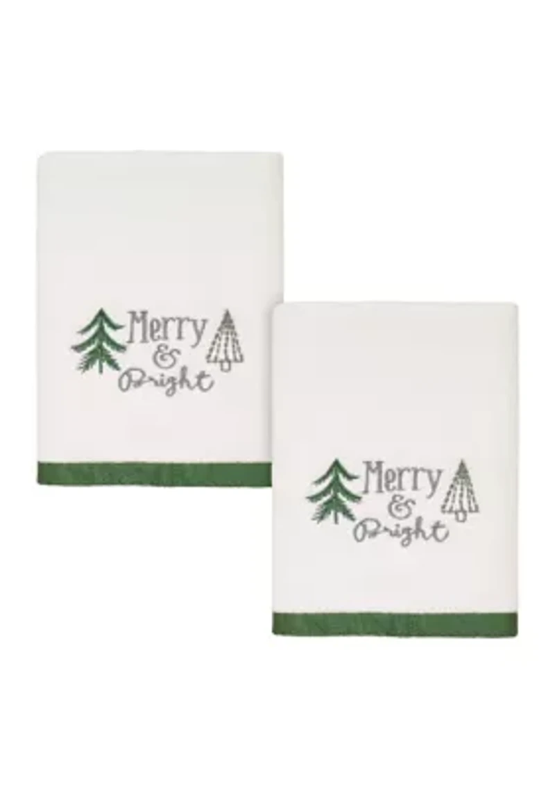Christmas Trees 2 Hand Towel Set