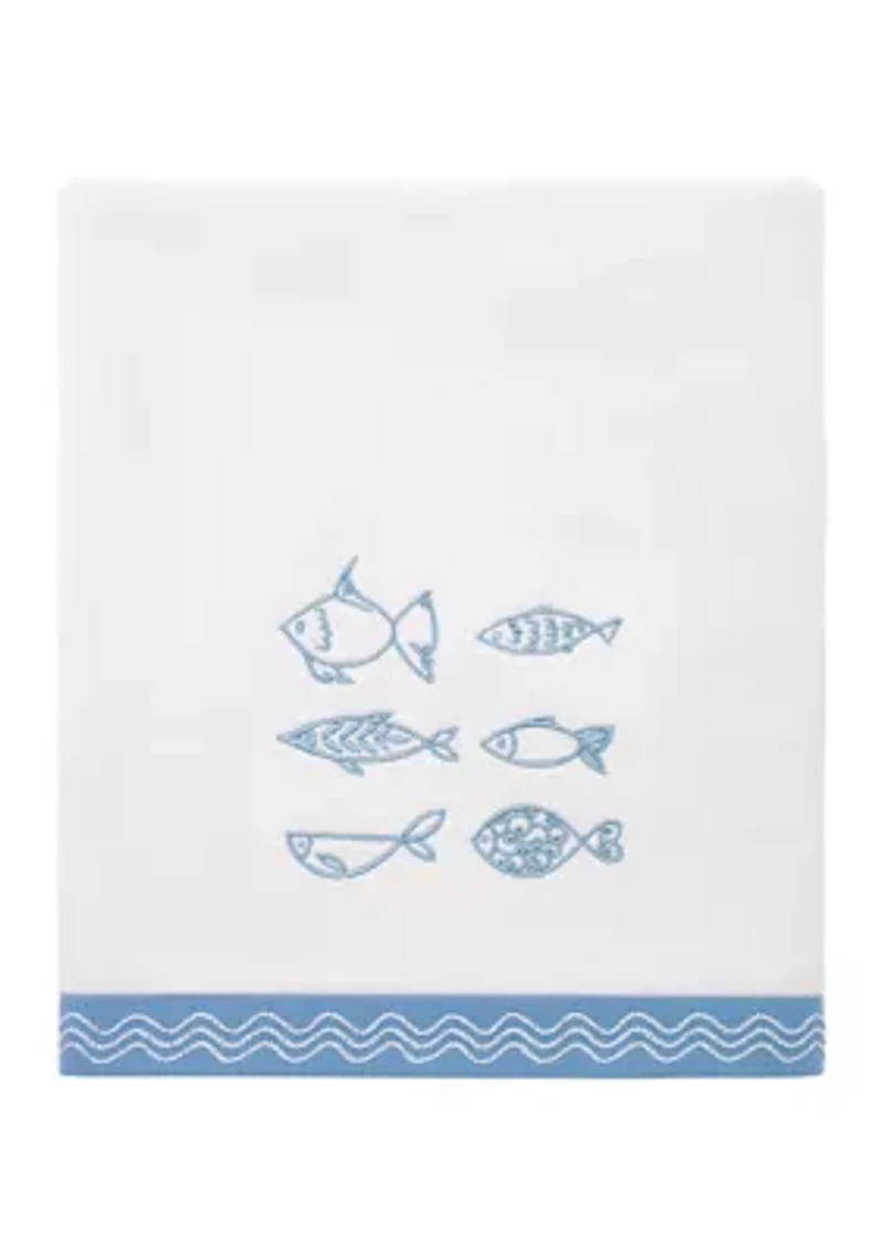 Blue Fin Bay Bath Towel