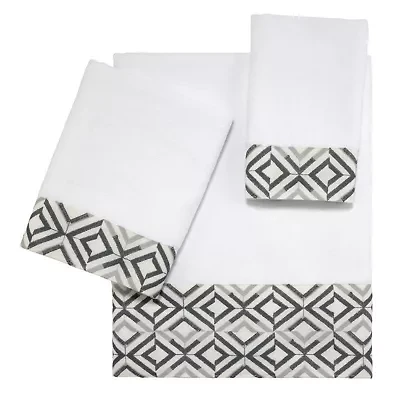 Harlow 3pc White Towel Set