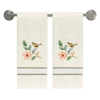 Pretty Birds 2-Pack Hand Towel Set