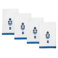 Nutcracker Trellis 4pk Fingertip Towel