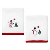 Winter Snowman 2-pc. Hand Towel