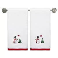Winter Snowman 2-pc. Hand Towel