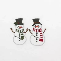 Winter Snowman 2-pc. Bath Towel Set