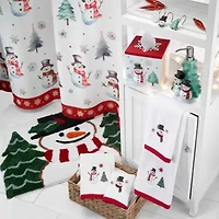 Winter Snowman 2-pc. Bath Towel Set