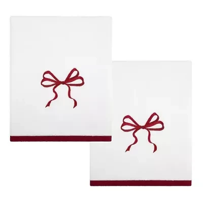 Christmas Bows Bath Towel - Set of 2