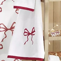 Christmas Bows Bath Towel - Set of 2