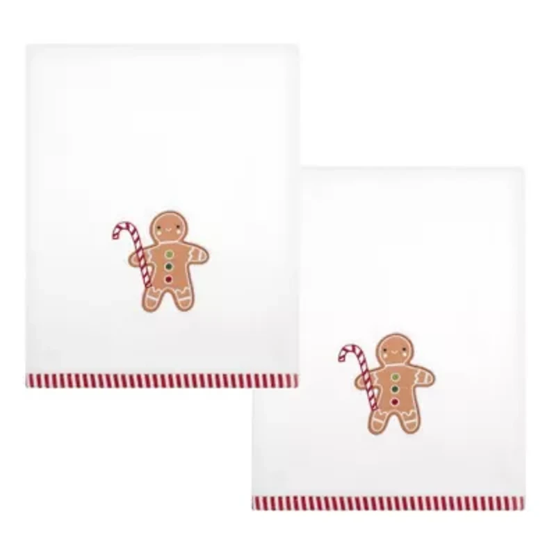 Gingerbread Man Bath Towel - Set of 2
