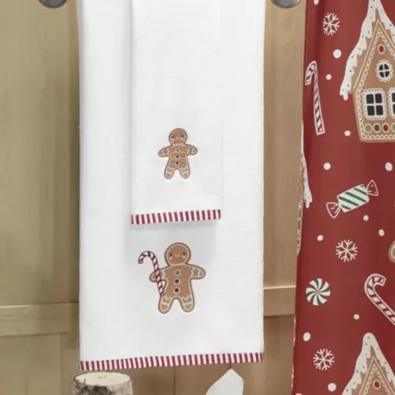 Gingerbread Man Bath Towel - Set of 2