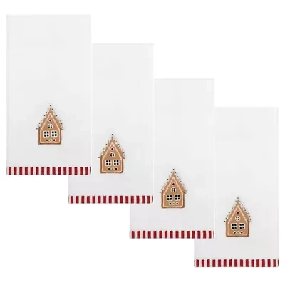 Gingerbread Man Fingertip Towel - Set of 4