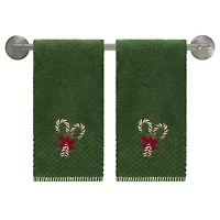 Candy Cane 2-Pack Hand Towel Set