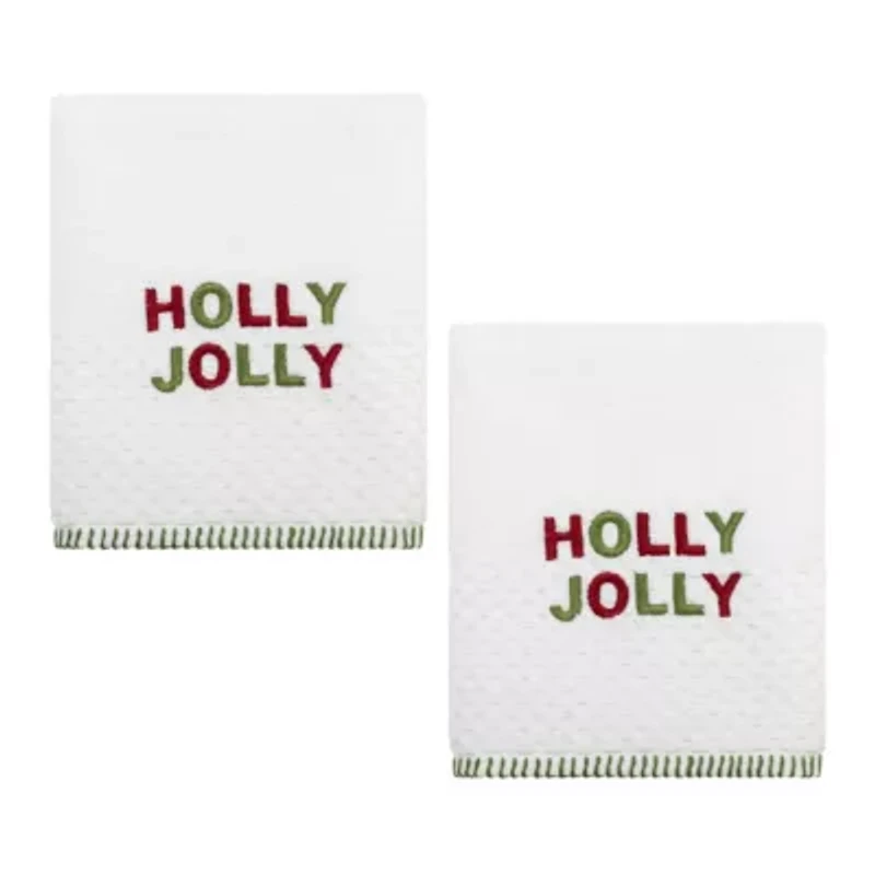 Holly Jolly 2-Pack Hand Towel Set