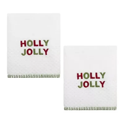Holly Jolly 2-Pack Hand Towel Set