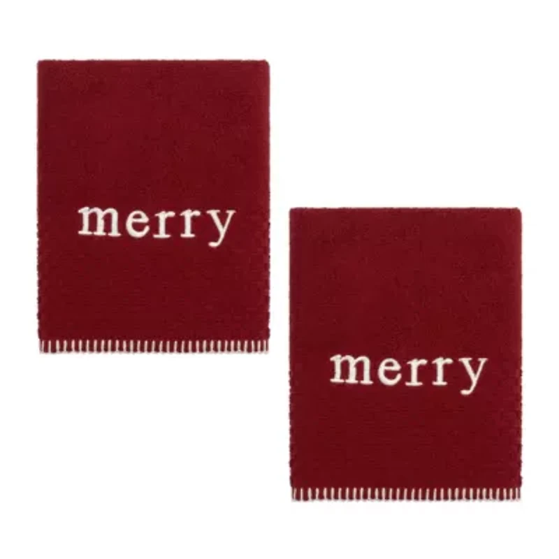Merry 2-Pack Hand Towel Set