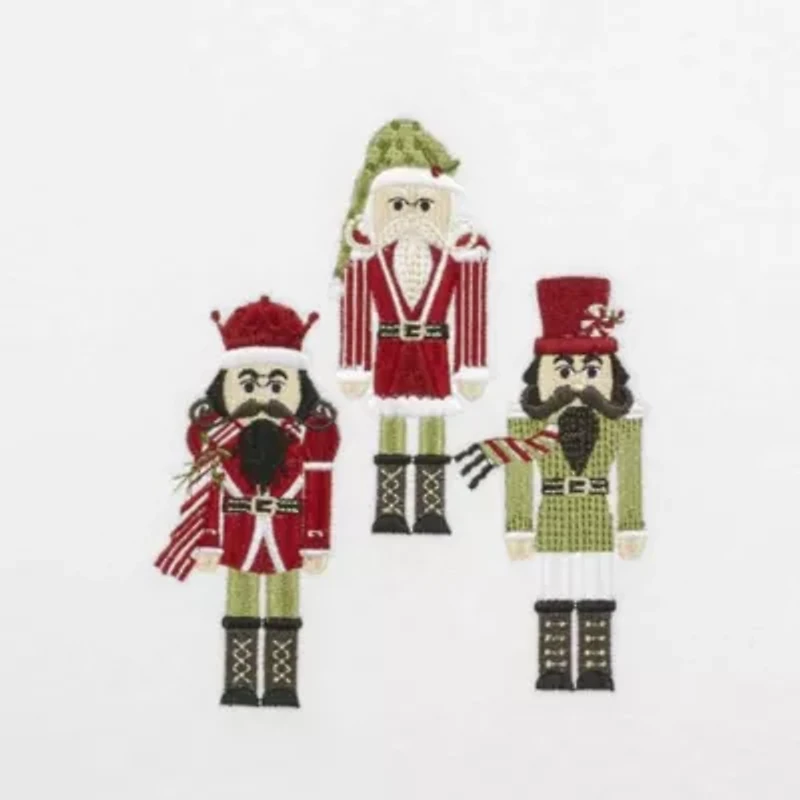 Peppermint Nutcracker Bath Towel - Set of 2
