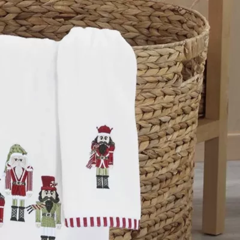 Peppermint Nutcracker Fingertip Towel - Set of 4