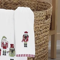 Peppermint Nutcracker Fingertip Towel - Set of 4