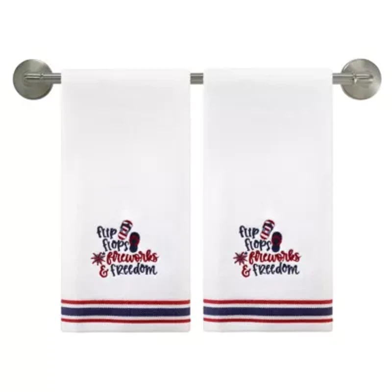 Flip Flop Flag 2-Pack Hand Towel Set