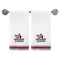 Flip Flop Flag 2-Pack Hand Towel Set