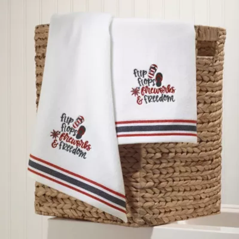 Flip Flop Flag 2-Pack Hand Towel Set