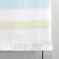 Clubhouse Stripe Aqua 2pc. Bath Towel