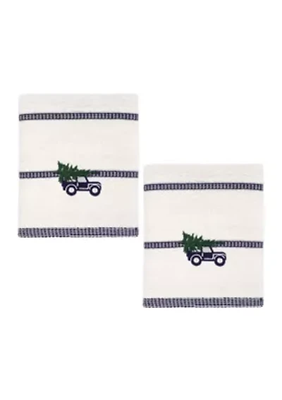 Pine Trail Decorative Hand Towel - Set of 2