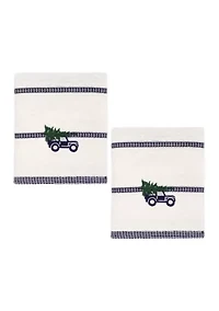 Pine Trail Decorative Hand Towel - Set of 2