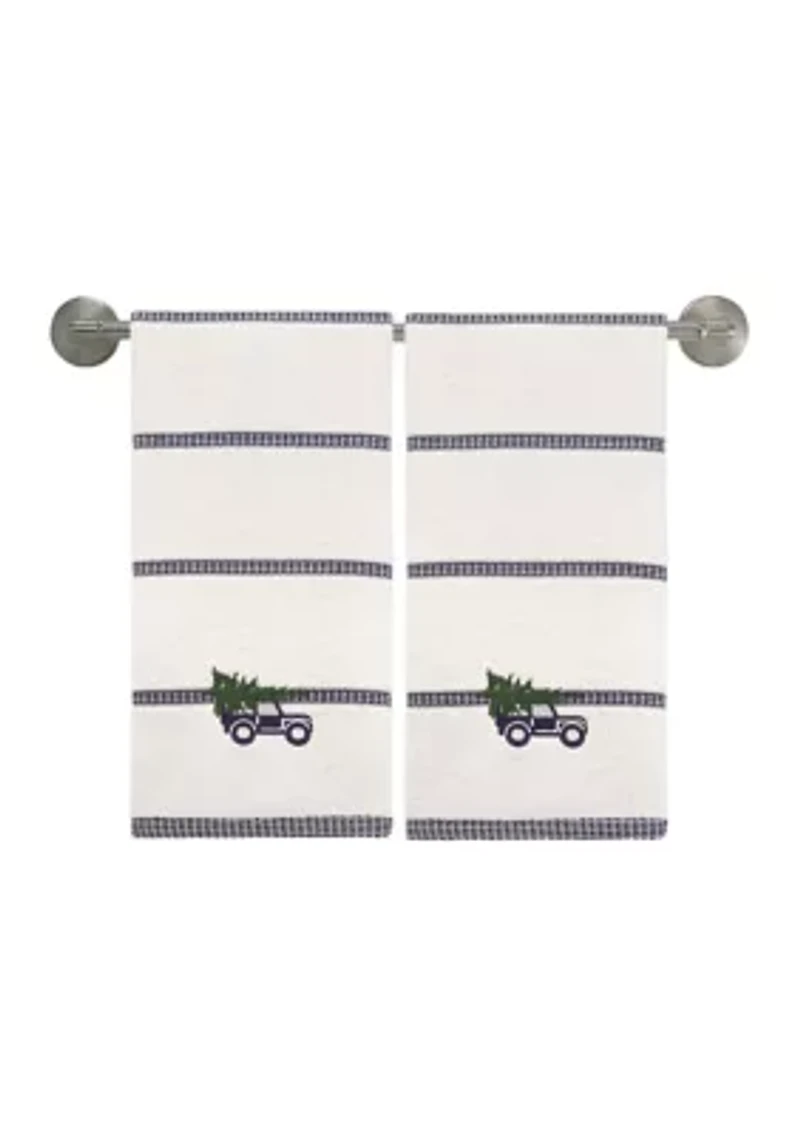 Pine Trail Decorative Hand Towel - Set of 2