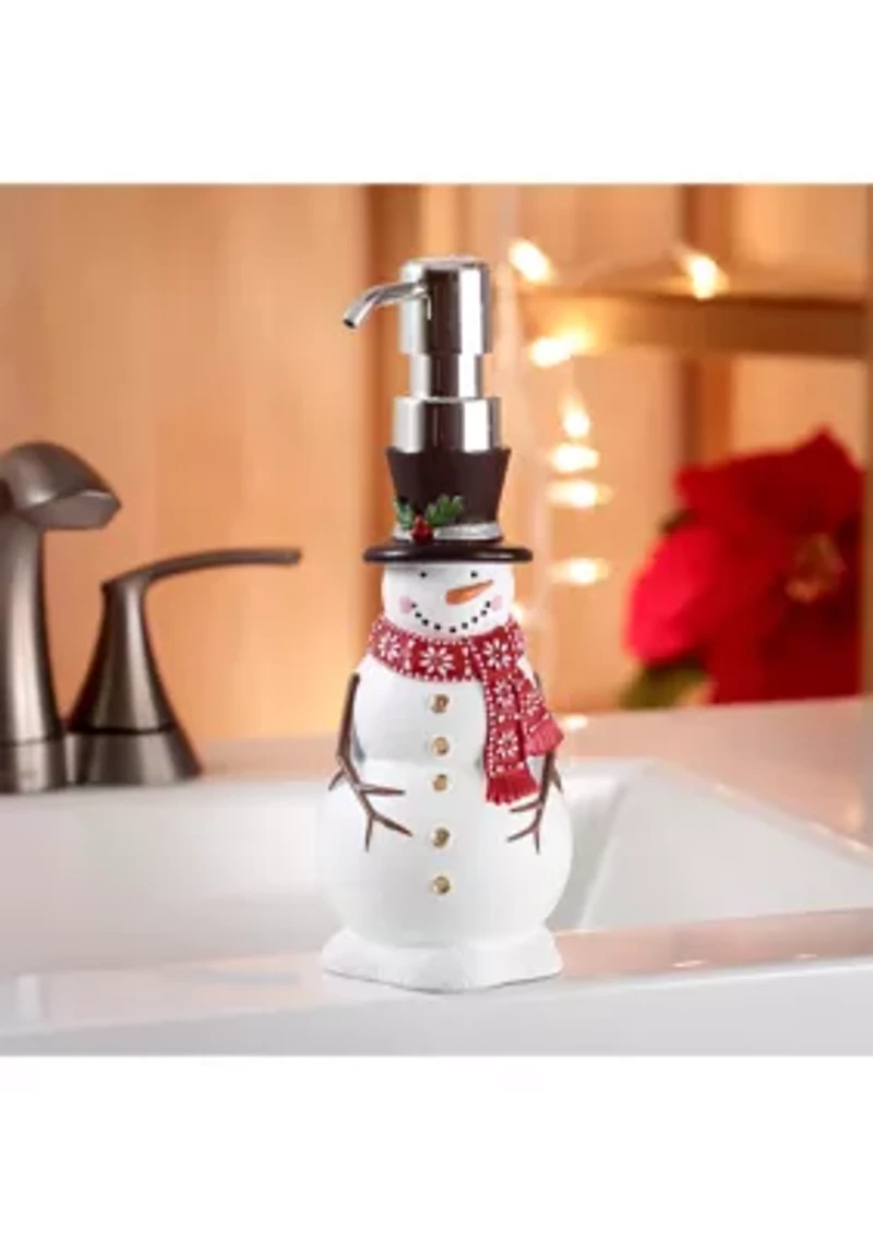 Snowman with Scarf Lotion Pump