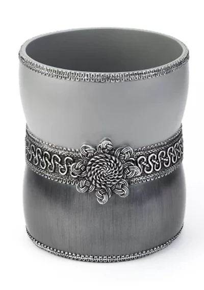 Braided Medallion Wastebasket