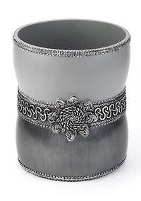 Braided Medallion Wastebasket